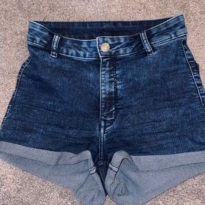 High wasted jean shorts from H&M.